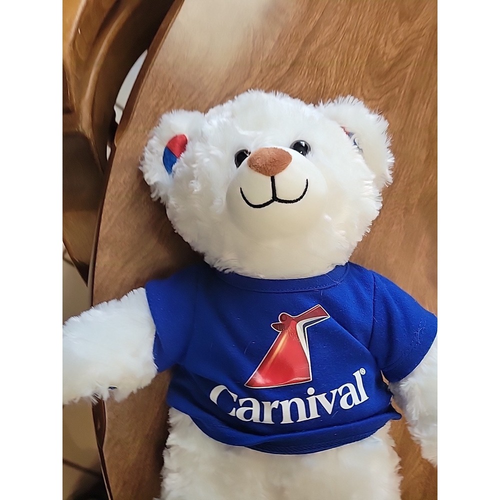 Build A Bear Carnival Cruise Ship Plush White 16" Bear Stuffed BABW - Picture 2 of 9